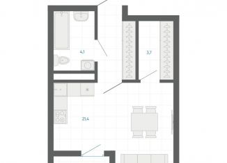 Продаю квартиру студию, 30.2 м2, Екатеринбург, метро Чкаловская, улица Академика Парина, 12/6