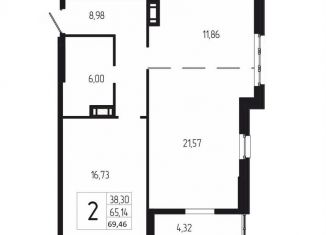 Продам 2-ком. квартиру, 69.5 м2, Волгоградская область