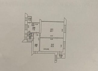 Продам 2-комнатную квартиру, 65 м2, Ростов-на-Дону, Ворошиловский проспект, 50, Кировский район