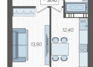 Продам 1-комнатную квартиру, 38.4 м2, Горячий Ключ, улица Ярославского, 100В