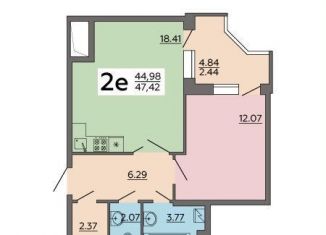 2-ком. квартира на продажу, 47.4 м2, Воронеж, Советский район, Острогожская улица, 164