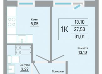 1-ком. квартира на продажу, 31 м2, Пермь, Кировский район