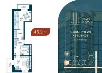 Продажа 1-комнатной квартиры, 45.2 м2, Астраханская область, Бакинская улица, 87