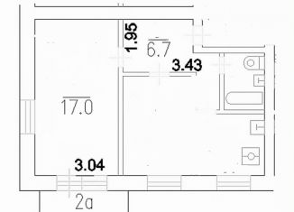 Продаю 1-комнатную квартиру, 43.1 м2, Москва, 2-я Рощинская улица, 3, 2-я Рощинская улица