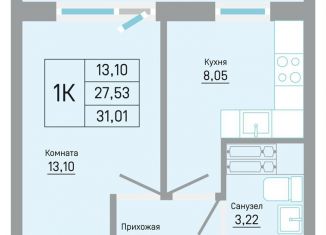 Продается 1-комнатная квартира, 31 м2, Пермь