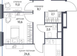 Продажа 3-комнатной квартиры, 63.3 м2, Москва, ВАО, Тагильская улица, 4В