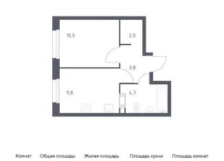 Продаю однокомнатную квартиру, 30.7 м2, Москва, проспект Куприна, 30к9