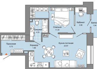 2-комнатная квартира на продажу, 51 м2, Свердловская область