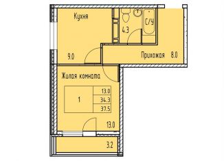 Продам 1-ком. квартиру, 35.9 м2, Ростовская область