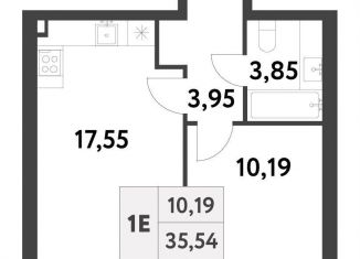 Продажа однокомнатной квартиры, 35.5 м2, Москва, 6-я улица Лесные Поляны