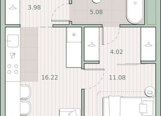 Продается 1-ком. квартира, 40.4 м2, Москва, ЗАО