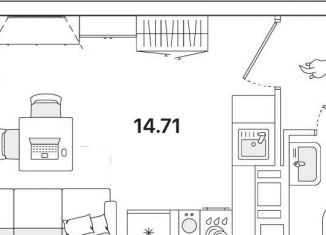 Продаю квартиру студию, 22.8 м2, Санкт-Петербург, Красногвардейский район