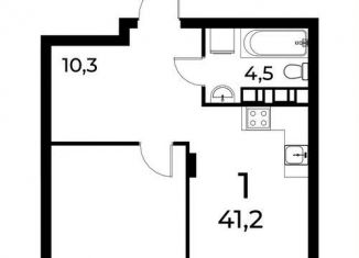 Продажа 1-комнатной квартиры, 41.2 м2, Нижний Новгород, Московский район