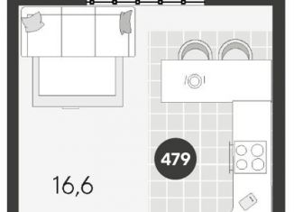 Продается квартира студия, 23.5 м2, Омская область