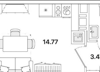 Продается квартира студия, 22.8 м2, Санкт-Петербург