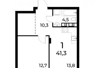 Продаю 1-ком. квартиру, 41.6 м2, Нижний Новгород, Московский район