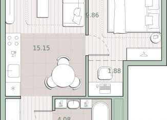 Продажа однокомнатной квартиры, 34.5 м2, Москва, район Кунцево