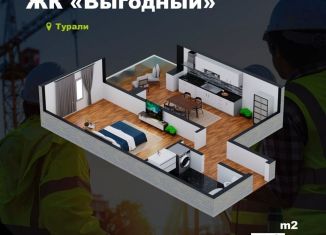 Однокомнатная квартира на продажу, 50 м2, Махачкала, Маковая улица