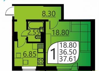 Продажа 1-ком. квартиры, 36.1 м2, Пермь, улица Гашкова, 51, ЖК Мотовилихинский