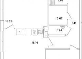 Продам 2-комнатную квартиру, 61.1 м2, Санкт-Петербург, муниципальный округ Полюстрово