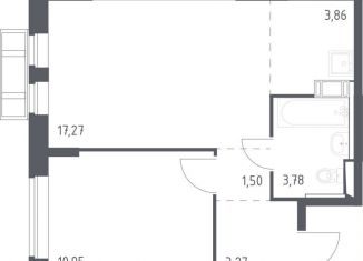 1-комнатная квартира на продажу, 39.7 м2, Московская область