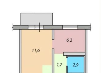 Продаю 1-комнатную квартиру, 22.5 м2, Новокузнецк, улица Рокоссовского, 16Б