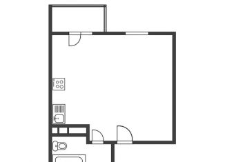 Продается 1-комнатная квартира, 42.4 м2, Анапа, Мирная улица, 33Ак1