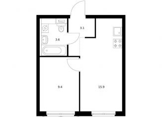 Продаю 1-комнатную квартиру, 32 м2, Екатеринбург, метро Геологическая, жилой комплекс Исеть Парк, 4