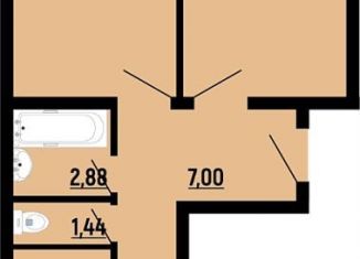 Продается двухкомнатная квартира, 65.3 м2, Краснодар, Прикубанский округ, Заполярная улица, 39к7