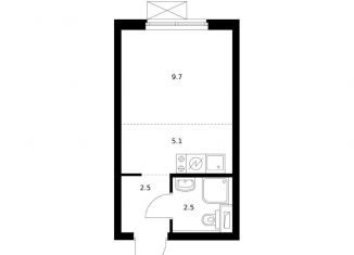 Продам квартиру студию, 19.8 м2, Екатеринбург, жилой комплекс Исеть Парк, 4