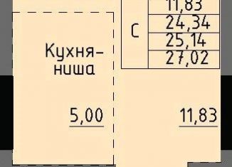 Продажа квартиры студии, 25.1 м2, Ижевск, улица Луначарского