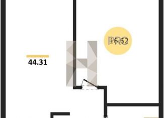 Продаю 1-комнатную квартиру, 44.3 м2, Новосибирск, Первомайский район