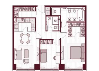 Продам 3-комнатную квартиру, 84.3 м2, Москва, Ленинградский проспект, 37/1, метро Петровский парк