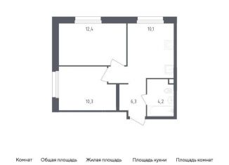 Продается 2-ком. квартира, 43.3 м2, Москва, жилой комплекс Ольховый Квартал, к2.1