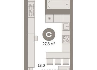 Продается квартира студия, 27.8 м2, Москва, метро Нижегородская