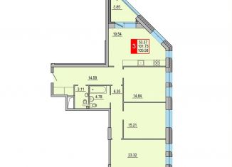 Продается 3-ком. квартира, 105.6 м2, Тверская область, Петербургское шоссе, 3к3