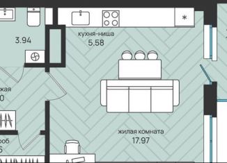 Продаю 1-ком. квартиру, 36 м2, Архангельская область