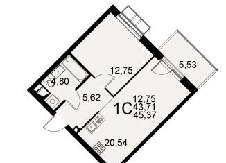 Продаю 1-ком. квартиру, 45.4 м2, Тула, Хлебная площадь, Центральный территориальный округ