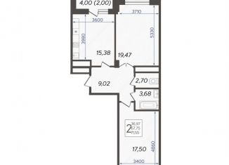 Продажа 2-комнатной квартиры, 71.7 м2, Краснодарский край, улица имени Дзержинского, 95