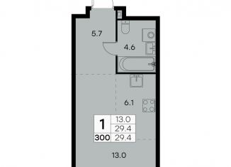 Продается 1-комнатная квартира, 29.4 м2, Москва, Куркинское шоссе, 15с3, СЗАО