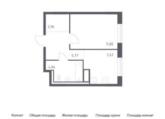 Продаю 1-ком. квартиру, 33 м2, Ленинградская область, жилой комплекс Квартал Лаголово, 1