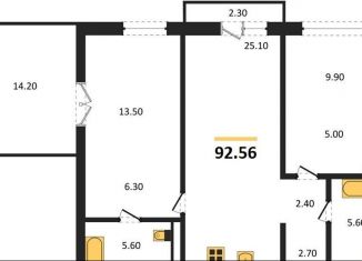 Продам 2-комнатную квартиру, 92.6 м2, Новосибирск, Заельцовский район, улица Аэропорт, 88