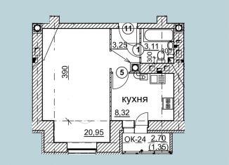 Продажа 1-комнатной квартиры, 36.6 м2, Ярославль, проспект Ленина, 28А