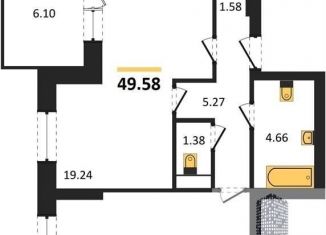 Продажа однокомнатной квартиры, 49.6 м2, Воронеж, Ленинский район, улица Кривошеина, 13/14