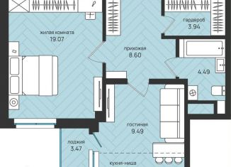 Продам 2-комнатную квартиру, 53.5 м2, Архангельск