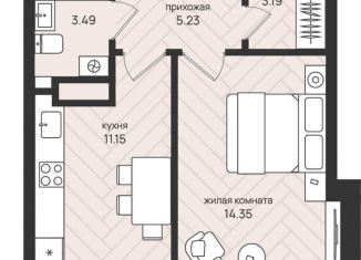 Продам 1-комнатную квартиру, 38.6 м2, Архангельская область