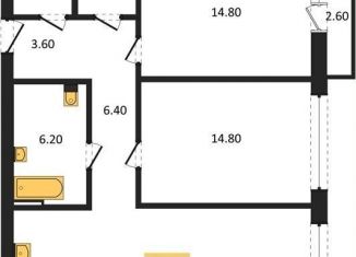 Двухкомнатная квартира на продажу, 78.9 м2, Новосибирск, метро Заельцовская, улица Аэропорт, 88