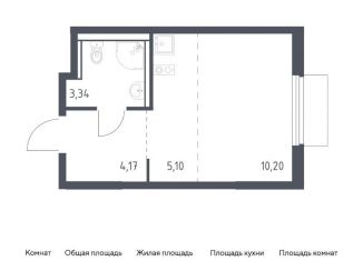 Квартира на продажу студия, 22.8 м2, деревня Мисайлово