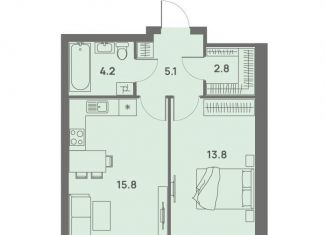 Продажа 2-ком. квартиры, 41.7 м2, Пермский край