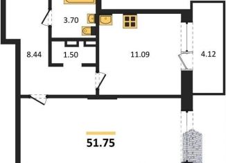 Продажа 1-ком. квартиры, 51.8 м2, Воронеж, Центральный район